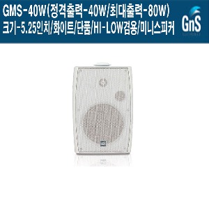 GMS-40W 일식집 강연장 카페 지앤에스 벽부형스피커
